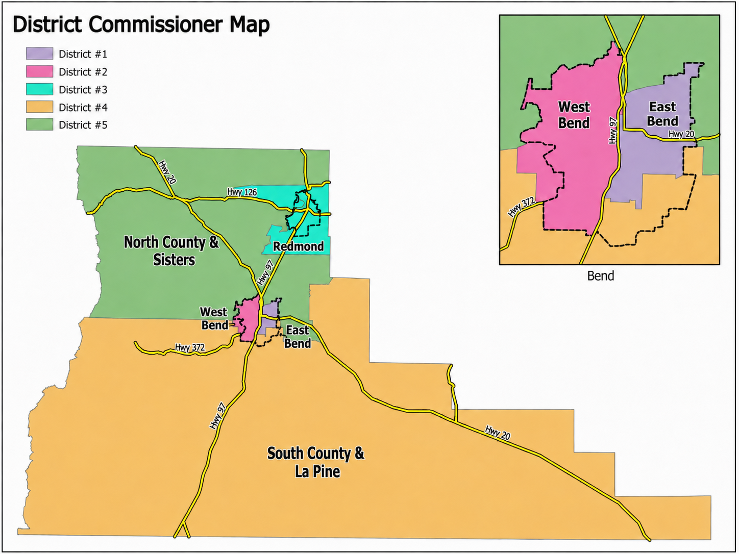 Official proposed Deschutes County commissioner district map